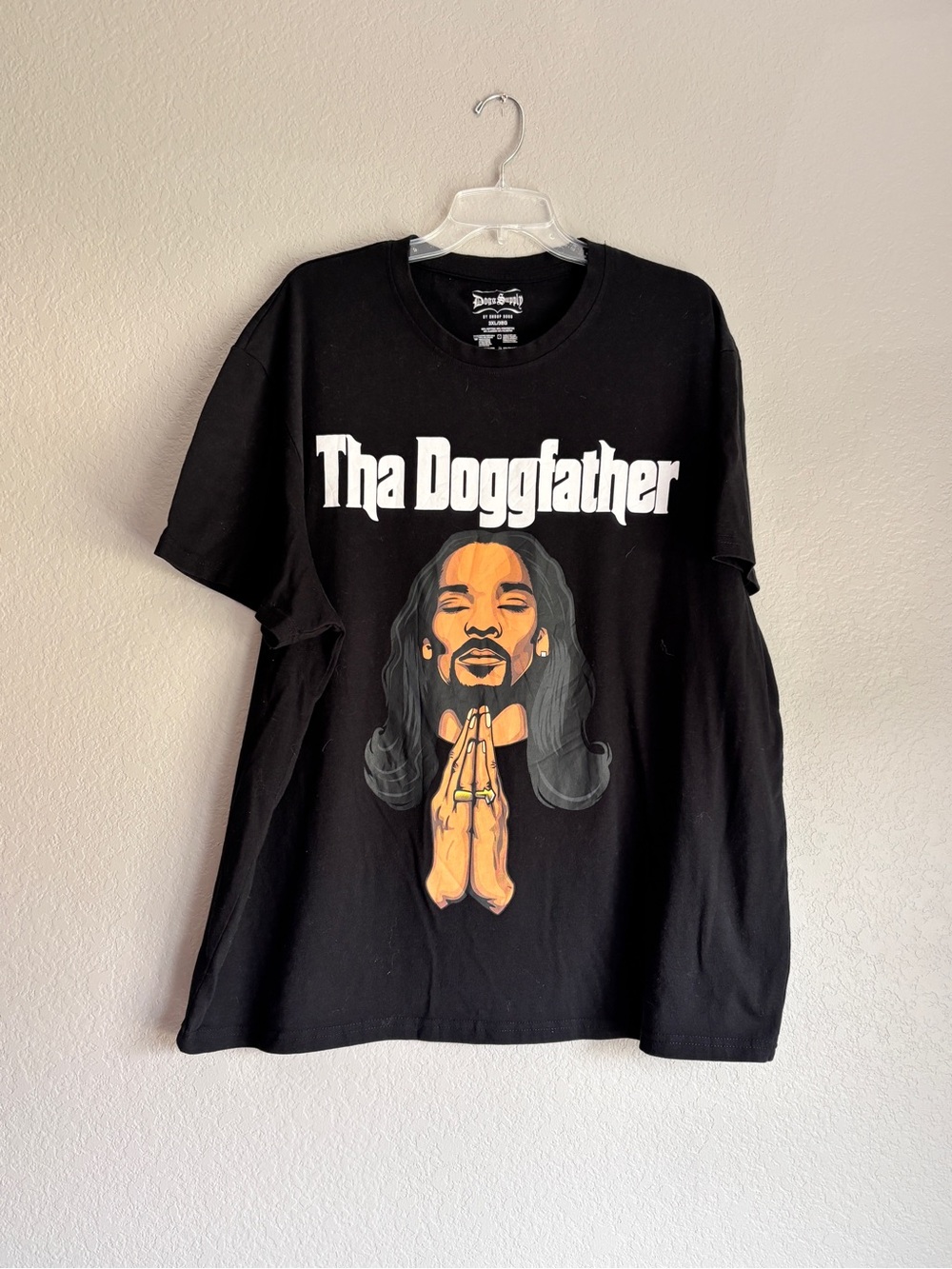 Dogg Supply Tha Doggfather Black Graphic Short Sleeve Tee adult unisex 3XL
